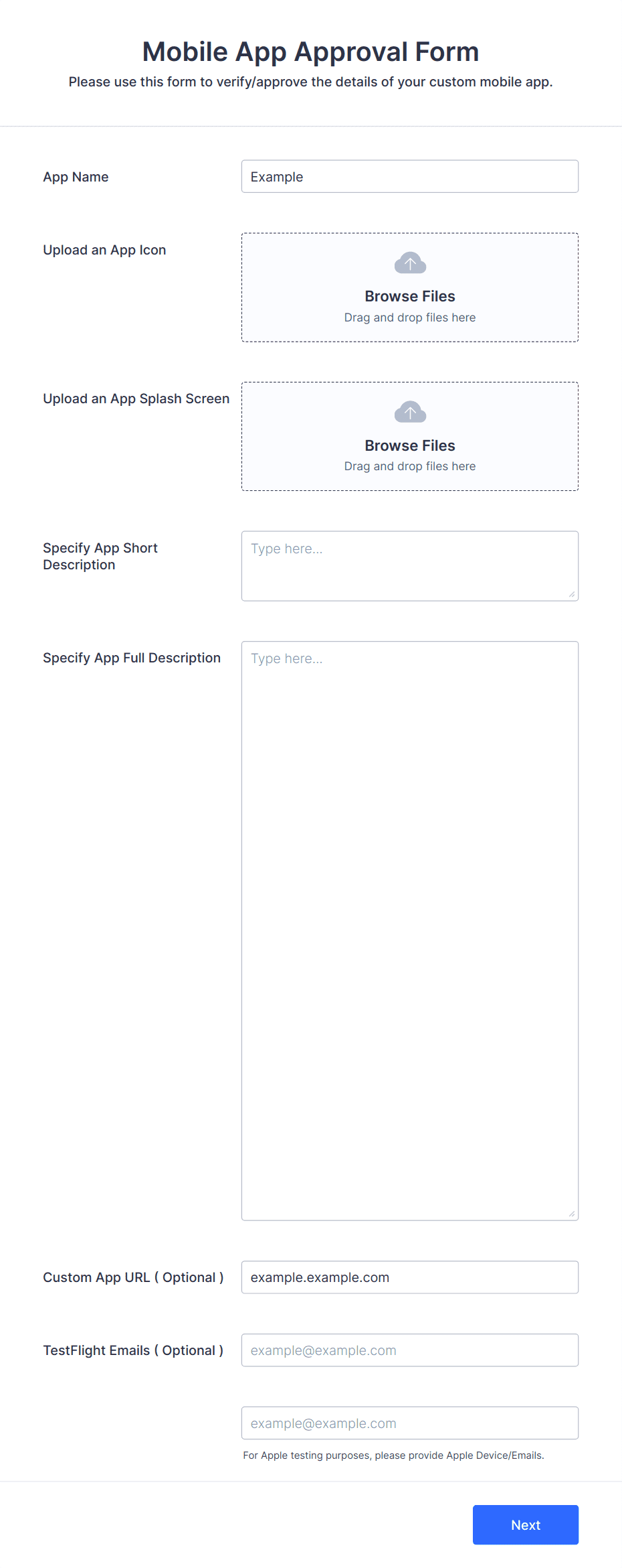 Mobile App Approval Form Template | Jotform