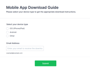 Mobile App Download Guide Form Template