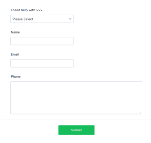 Mobile Web & Marketing Form Template