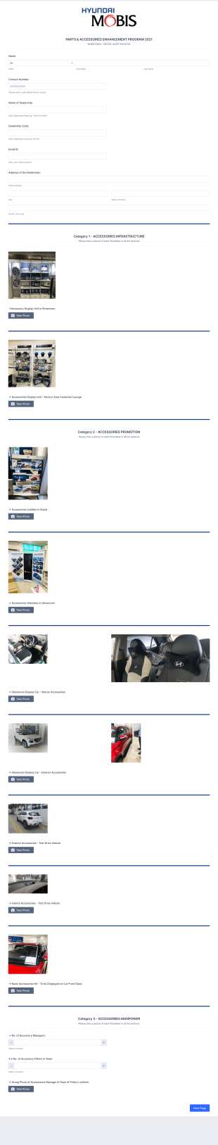 MOBIS INDIA PAEP 2021 Version 2 Form Template