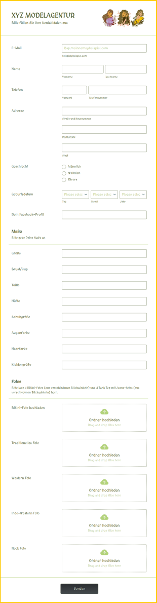 Model Bewerbungsformular