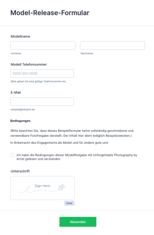 Model Release Formular