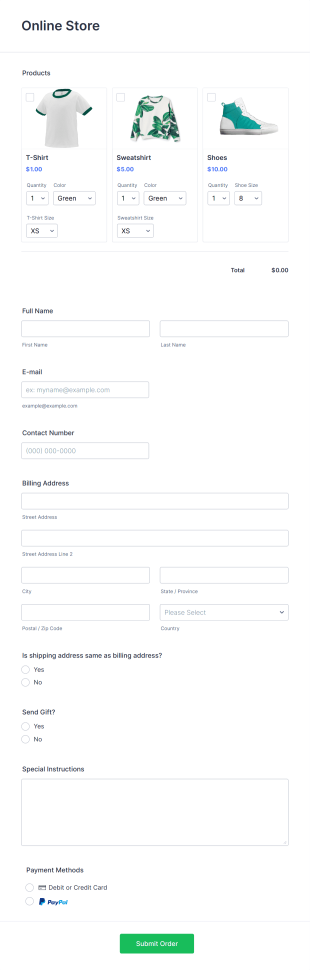 Modèle D'approbation De Commande Form Template