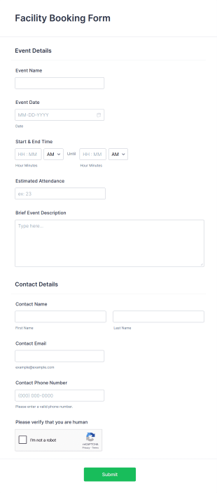 Modèle D'approbation De Réservation D'établissement