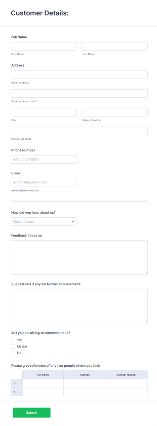 Modèle D'approbation Du Client