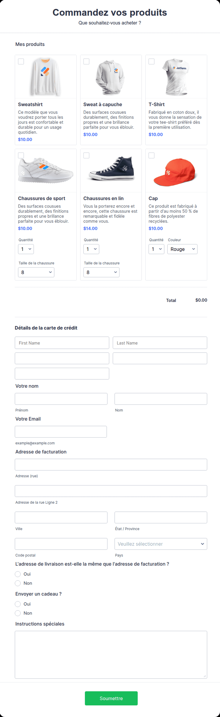 Modèle de bon de commande Black Friday | Jotform