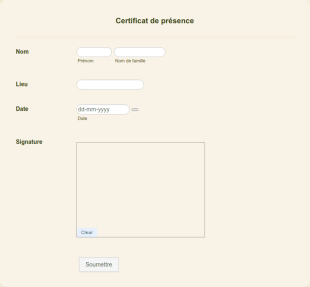 Modèle De Certificat De Présence