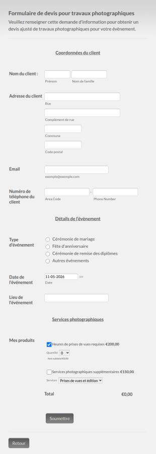 Modèle De Devis Travaux Photo