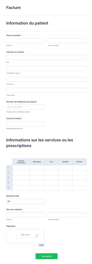 Modèle De Facture
