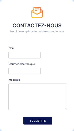 Modèle De Formulaire Web De Contact