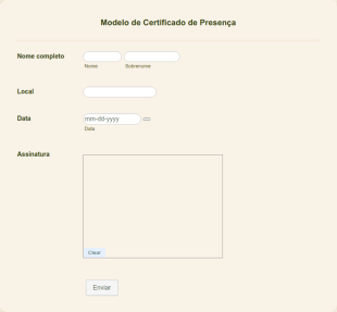 Modelo De Certificado De Presença