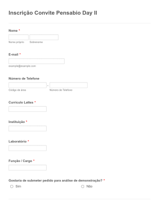 Modelo De Formulário Com Convite Para Evento Form Template