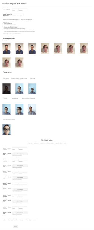 Modelo De Upload De Foto Form Template