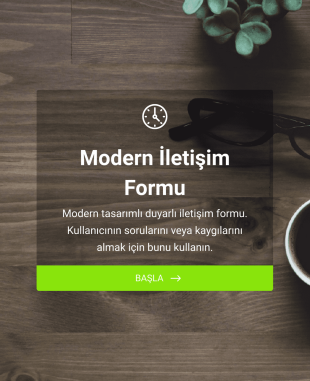 Modern İletişim Form Template
