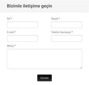 Modern İletişim Form Template