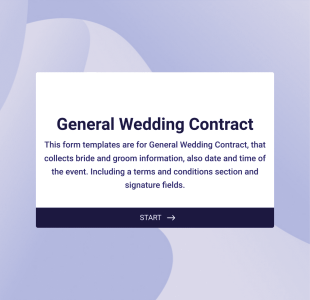 Modulo Contratto Servizi Matrimoniali Form Template