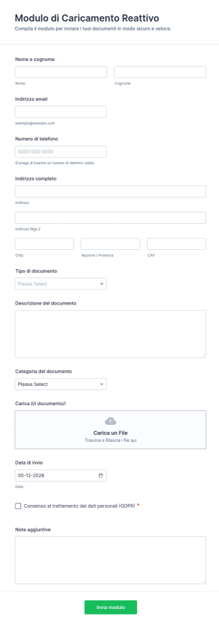 Modulo Di Caricamento Reattivo