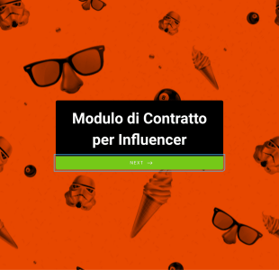 Modulo Di Contratto Per Influencer Form Template