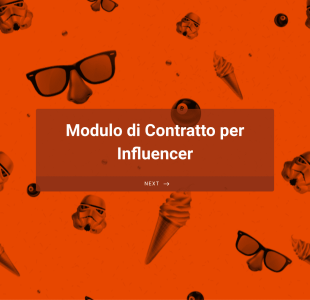 Modulo Di Contratto Per Influencer