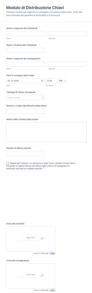 Modulo Di Distribuzione Chiavi