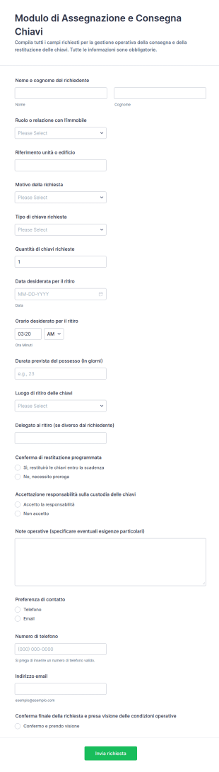 Modulo Di Emissione Chiavi