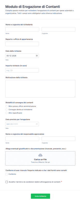 Modulo Di Erogazione Di Contanti