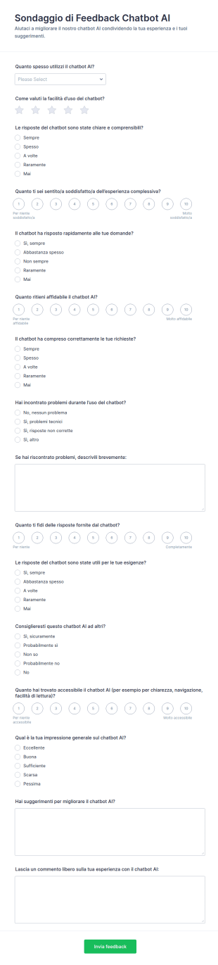 Modulo Di Feedback Sul Chatbot
