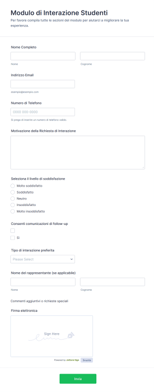 Modulo Di Interazione Studenti