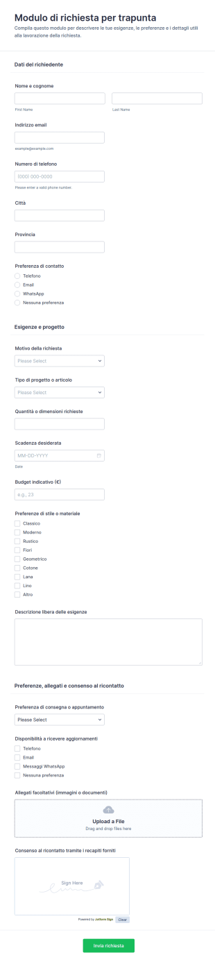 Modulo Di Iscrizione Alla Formazione