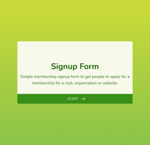 Modulo Di Iscrizione Form Template