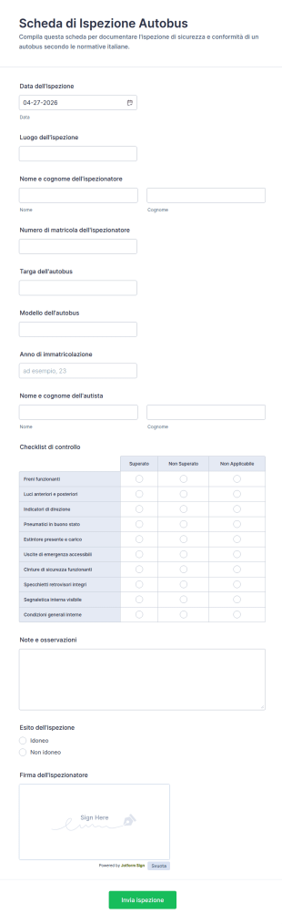 Modulo Di Ispezione Del Veicolo
