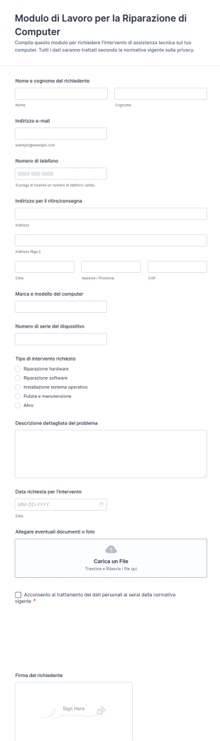 Modulo Di Lavoro Per La Riparazione Di Computer