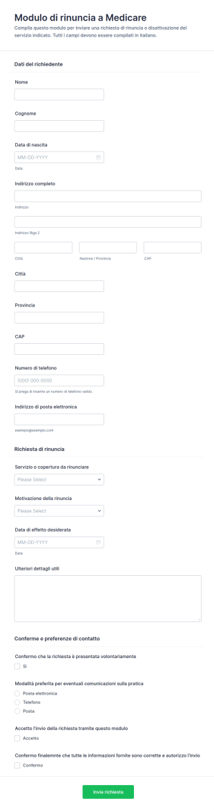 Modulo Di Opt Out Medicare Form