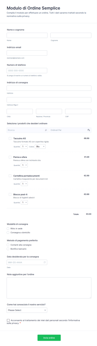 Modulo Di Ordine Semplice