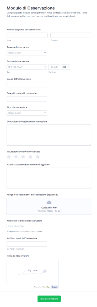 Modulo Di Osservazione