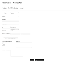 Modulo Di Richiesta Del Servizio IT Form Template