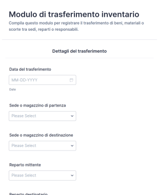 Modulo Di Trasferimento Inventario 📦