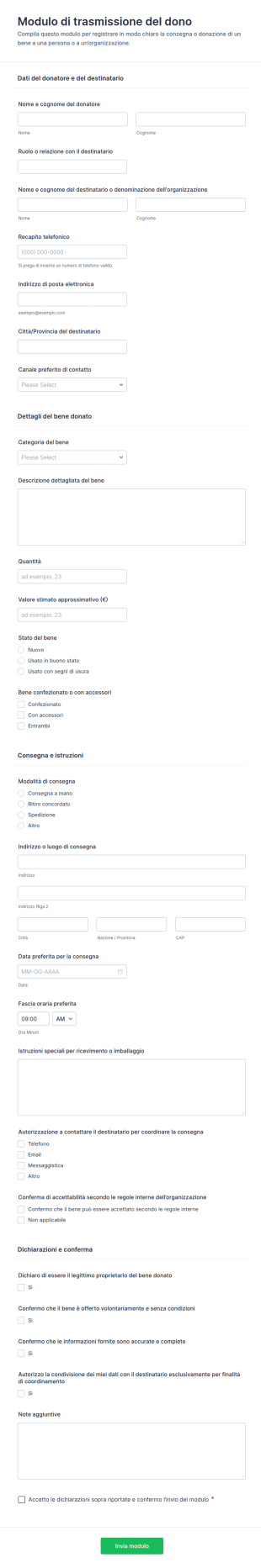 Modulo Di Trasmissione Regali 🎁