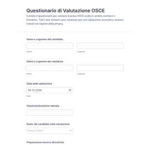 Modulo Di Valutazione OSCE