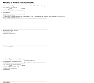 Modulo Di Variazione Dipendente