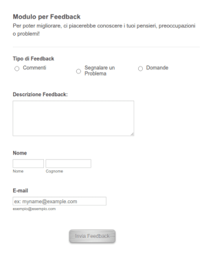 Modulo Per Feedback