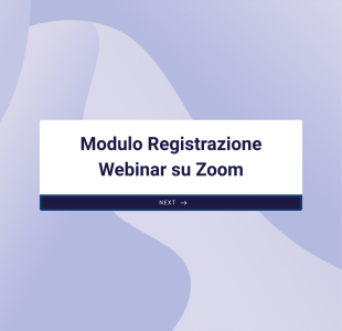 Modulo Registrazione Webinar Su Zoom