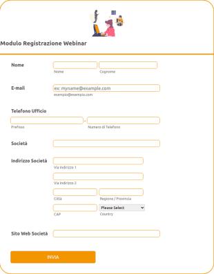 Modulo Registrazione Webinar