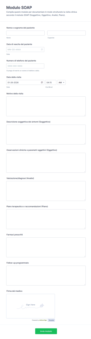 Modulo SOAP | Jotform