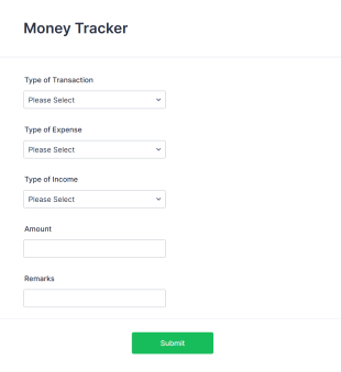 Cash Flow Tracking Form Template