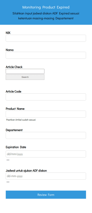 Monitoring Product Expired