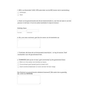 Montana Staatsfonds Werknemer Erkenningsformulier