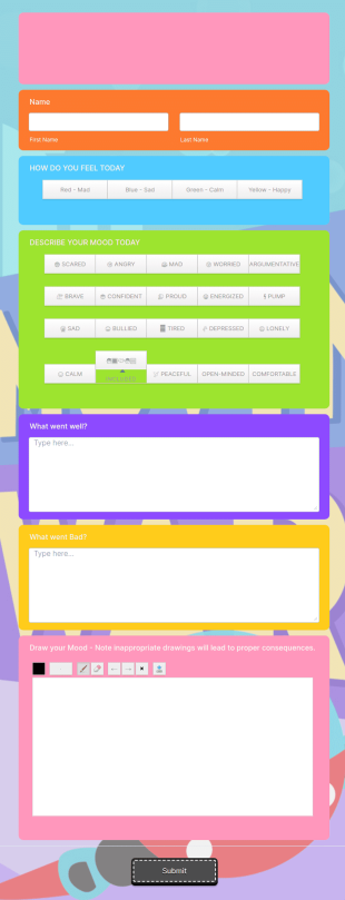 Mood Meter Form Template