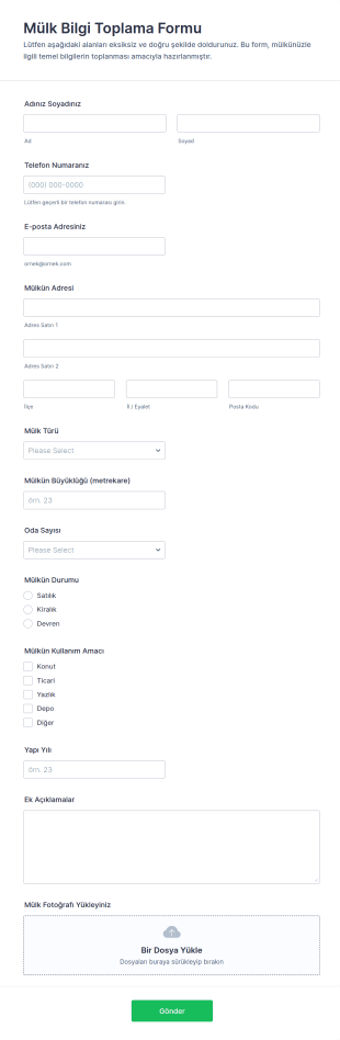 Mosaik Prop Form Şablonu