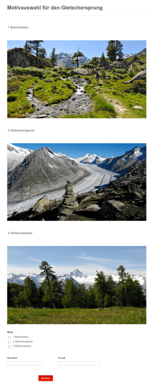 Motivauswahl Fur Den Gletschersprung 3 Form Template